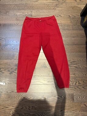 SKIMS Red Track Joggers